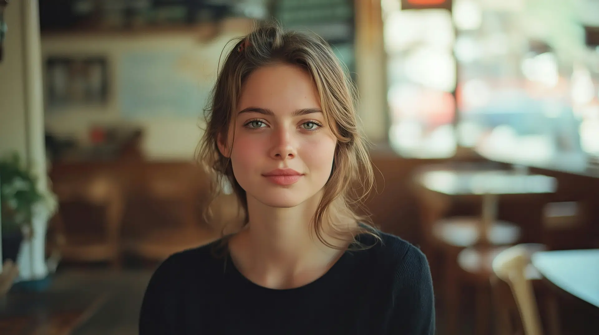 Young woman in a relaxed pose