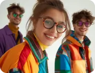 Group of young people in streetwear